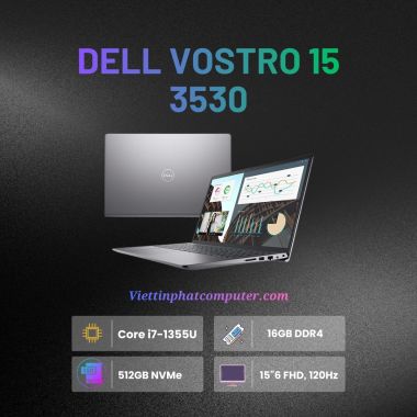 Laptop Dell Vostro 3530 | Core i7 1355U | Ram 16GB | SSD 512GB | 15.6 inch FHD