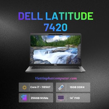 Dell Latitude 7420 | Core i7 - 1185G7 | Ram 16GB | SSD 256GB |14'' FHD