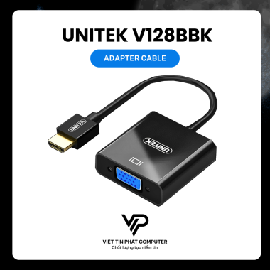 CÁP CHUYỂN ĐỔI 15CM V128BBK UNITEK HDMI to VGA