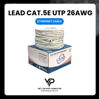 CÁP MẠNG LEAD CAT.5E UTP 26AWG 305m/thùng