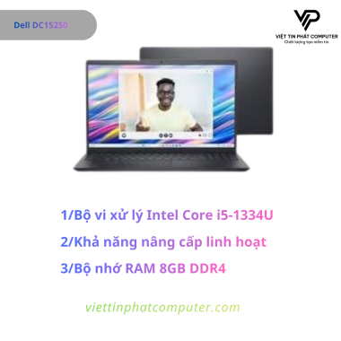 [ New ]Dell DC15250  Intel Core i5-1334U/ Ram 8GB / SSD 512GB /   Intel UHD Graphics / Màn hình 15.6 FHD 120Hz / Hệ điều hành  Ubuntu / CARBON BLACK