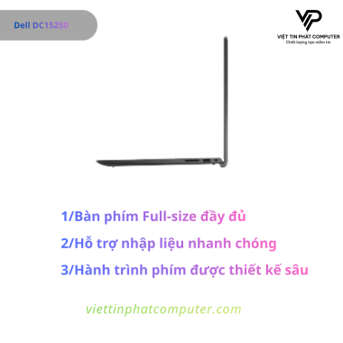 [ New ]Dell DC15250  Intel Core i5-1334U/ Ram 8GB / SSD 512GB /   Intel UHD Graphics / Màn hình 15.6 FHD 120Hz / Hệ điều hành  Ubuntu / CARBON BLACK