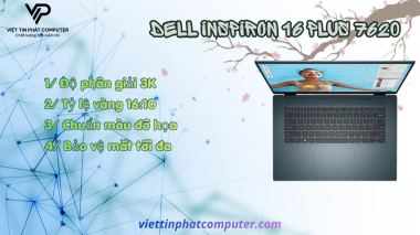 [ Like New ] Dell inspiron 16 7620 / Intel Core i7-12700H / Ram 16G /SSD 512GB / RTX3060 6G / Màn hình 16