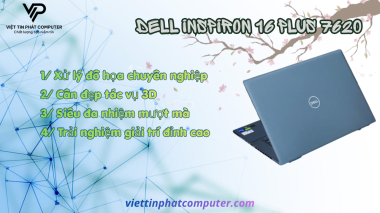 [ Like New ] Dell inspiron 16 7620 / Intel Core i7-12700H / Ram 16G /SSD 512GB / RTX3060 6G / Màn hình 16