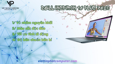 [ Like New ] Dell inspiron 16 7620 / Intel Core i7-12700H / Ram 16G /SSD 512GB / RTX3060 6G / Màn hình 16