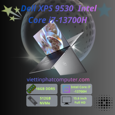 Dell XPS 9530 / Intel Core i7-13700H / Ram 16G / SSD 512G NVMe / A370M 4G / 15.6