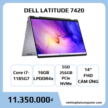 DELL LATITUDE 7420 2in1 i7-1185G7 RAM 16G SSD 256G 14