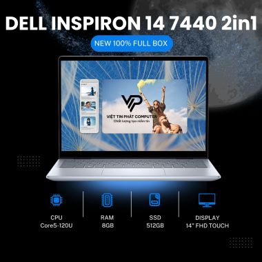 [NEW 100%] DELL INSPIRON 14 7440 2in1 core 5-120U | 8GB | 512GB | 14