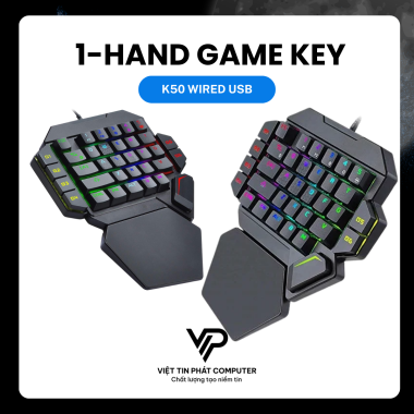 K50 Wired USB One-Handed Keyboard
