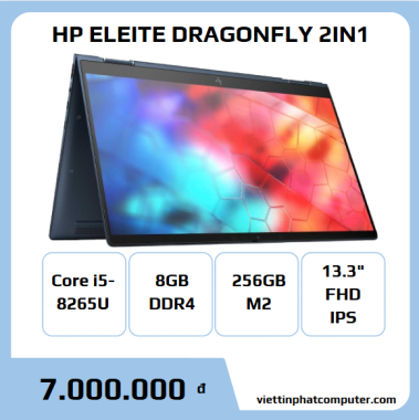 HP ELITE DRAGONFLY 2in1 i5-8265U RAM 8G SSD 256G 13.3