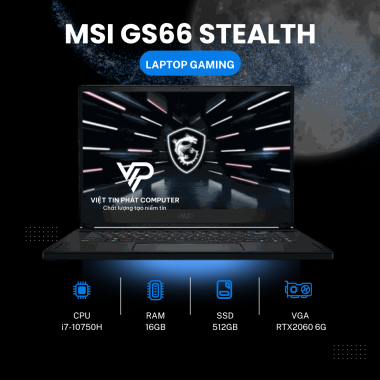 MSI GS66 STEALTH i7-10750H | 16GB | 512GB | RTX 2060 6GB | 15.6