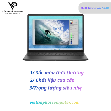 [New] Dell Inspiron 5440-5463BLK-PUS  Intel Core i5-1334U / Ram 8GB DDR5/ SSD 512GB /Màn hình 14.0