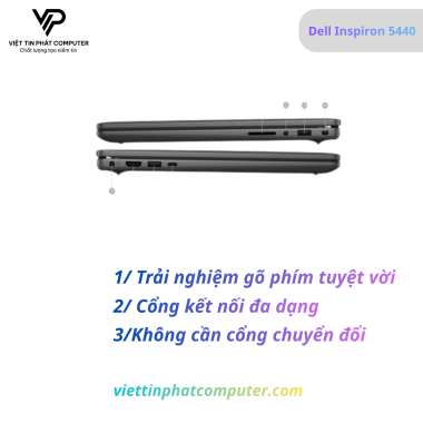 [New] Dell Inspiron 5440-5463BLK-PUS  Intel Core i5-1334U / Ram 8GB DDR5/ SSD 512GB /Màn hình 14.0