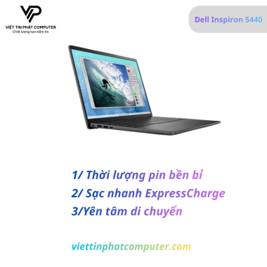 [New] Dell Inspiron 5440-5463BLK-PUS  Intel Core i5-1334U / Ram 8GB DDR5/ SSD 512GB /Màn hình 14.0