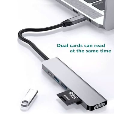 BỘ CHUYỂN ĐỔI 6-in-1 CHOETECH SILVER