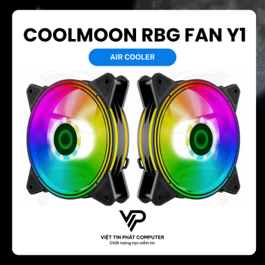 TẢN NHIỆT COOLMOON RBG FAN Y1 (5 cái/bộ)