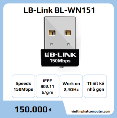 Bộ thu sóng Wifi LB Link BL-WN151