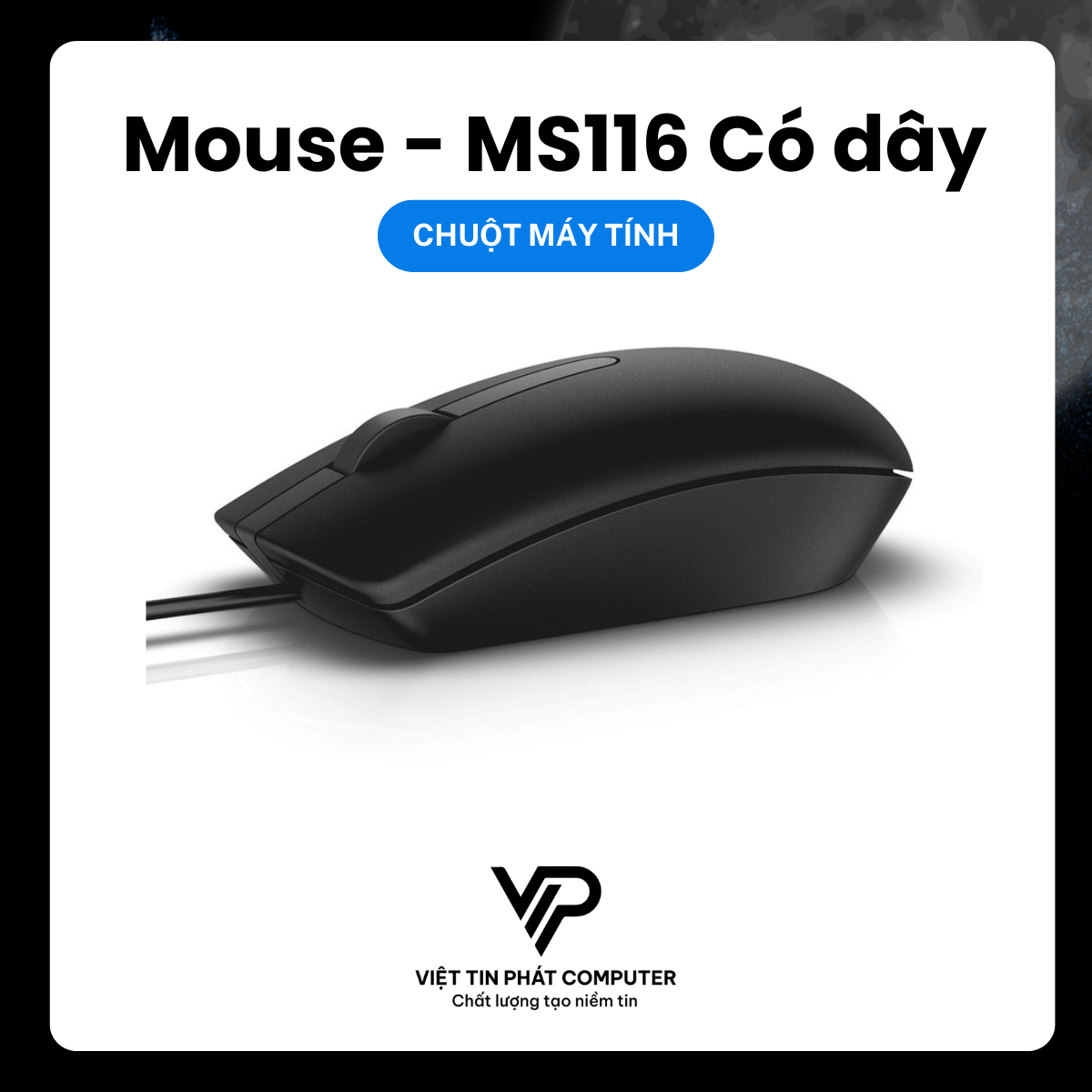 Chuột Dell Optical Wired Mouse - MS116 Có dây