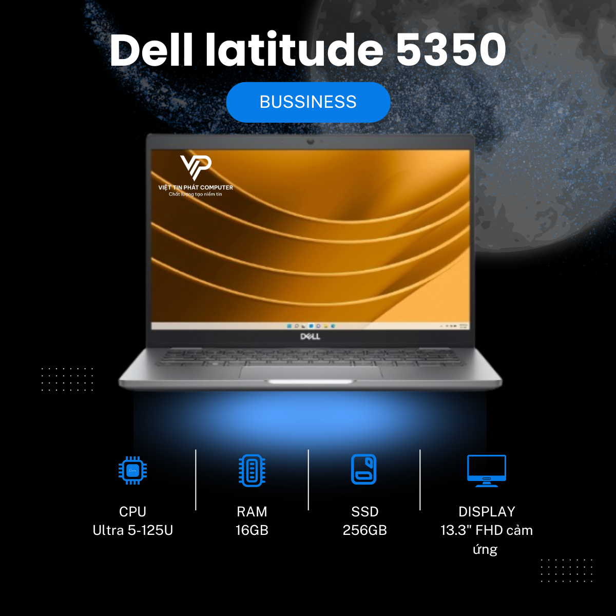 [like new] Dell latitude 5350，2in1，Ultra 5-125U，RAM16G，SSD 256G 13.3