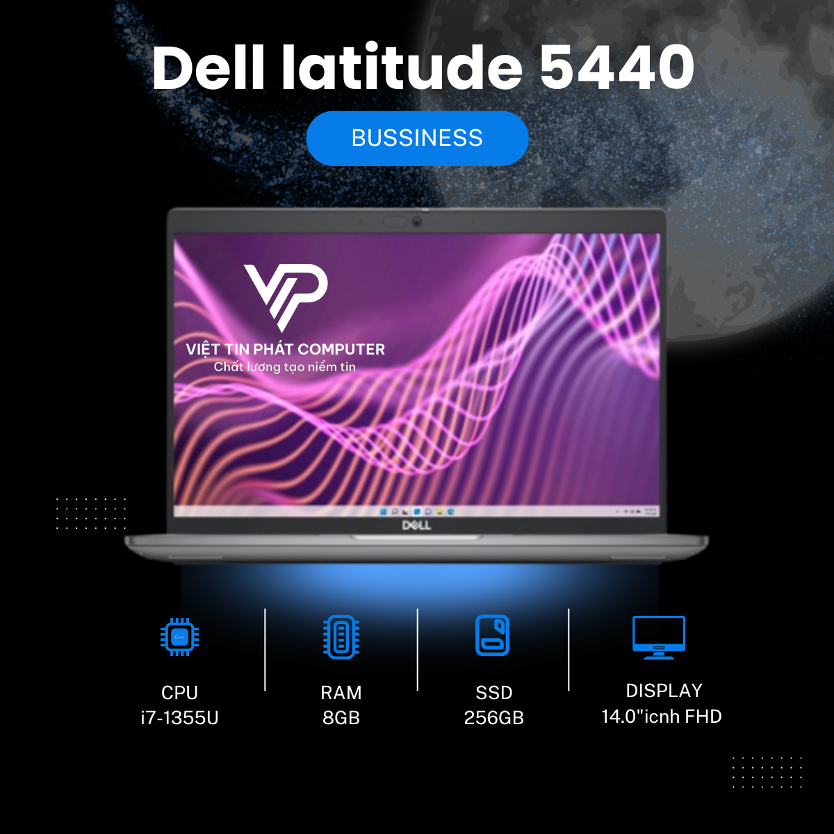 [Like New] Dell latitude 5440 Intel Core i7-1365U / Ram 8G / SSD 256GB / Màn hình  14