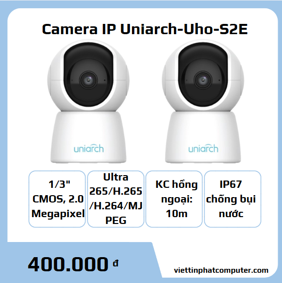 Camera IP Wi-Fi Uniarch-Uho-S2E