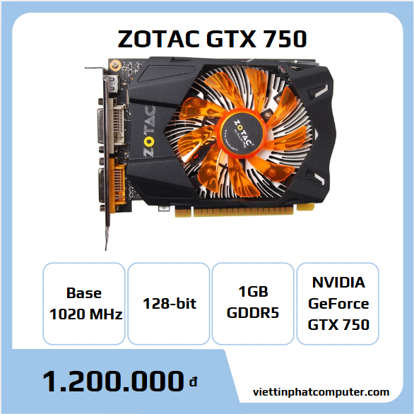 ZOTAC GTX 750 - 1GB DDR5 128bit