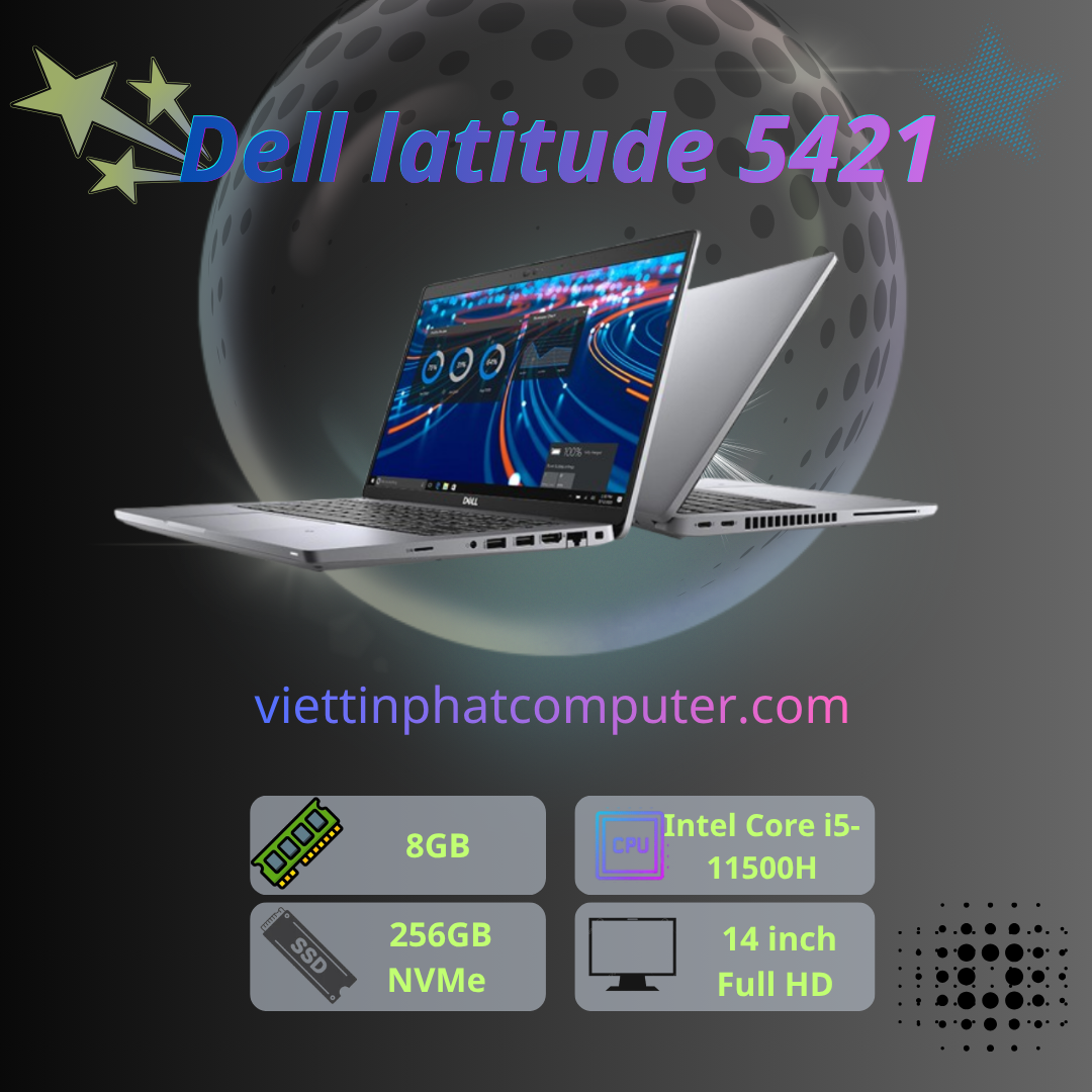[Like New] Dell latitude 5421/ Intel Core i5-11500H  / Ram 8G / SSD 256G / Màn hình 14