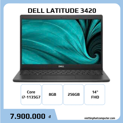 DELL LATITUDE 3420 i7-1165G7 RAM 8G SSD 256G 14