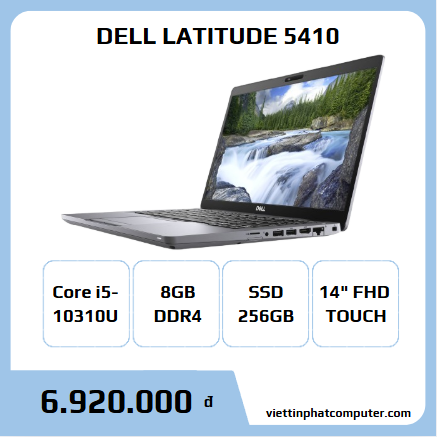 DELL LATITUDE 5410 i5-10310U RAM 8GB SSD 256GB 14