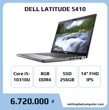 DELL LATITUDE 5410 1i5-10310U RAM 8G SSD 256G 14