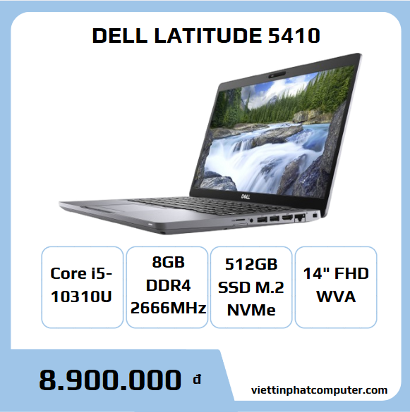 DELL LATITUDE 5410 i5-10310U RAM 8G SSD 512G 14