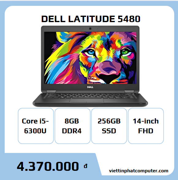 Dell latitude 5480 Core i5-6300U ram 8G DDR4 SSD 256G 14