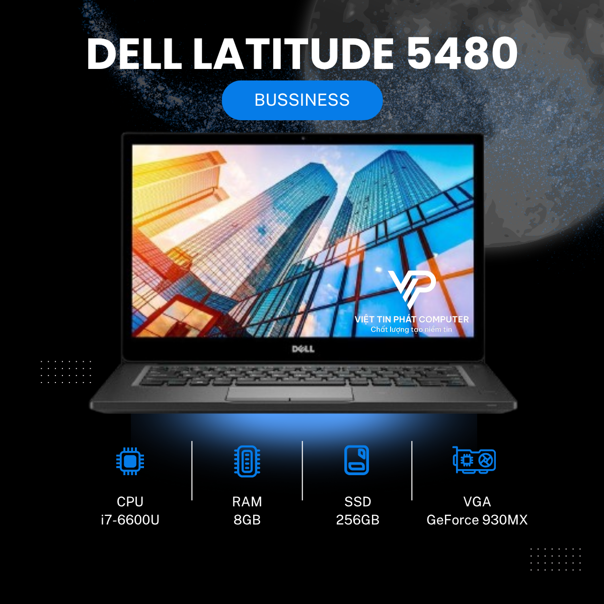 DELL LATITUDE 5480 i7-6600U | 8GB | 256GB | 930MX | 14