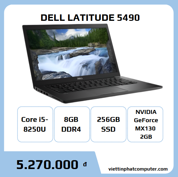 Dell latitude 5490 I5 8250U 8G 256G MX130 2G 14