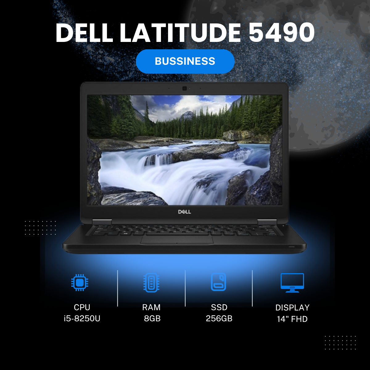DELL LATITUDE 5490 i5-8250U | 8GB | 256GB | 14
