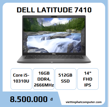 DELL LATITUDE 7410 i5-10310U RAM 16G SSD 512G 14