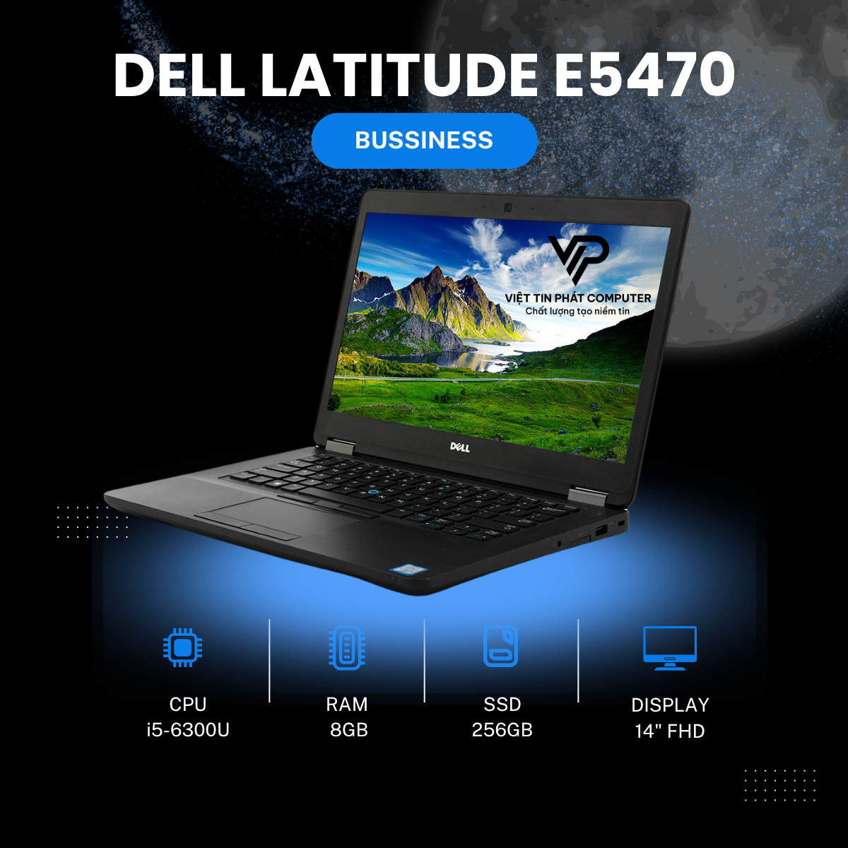 DELL LATITUDE E5470 i5-6300U | 8GB | 256GB | 14