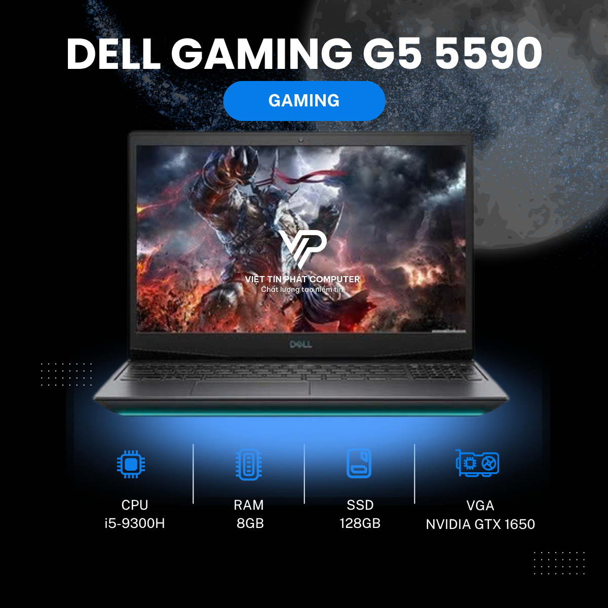 DELL GAMING G5 5590 i5-9300H | 8GB | 128GB SSD | 1T HDD | GTX1650 4GB | 15.6