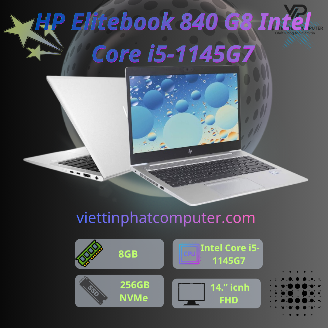 [like New] HP Elitebook 840 G8 / Intel Core i5-1145G7 /  Ram 8G / SSD 256GB / Màn hình  14