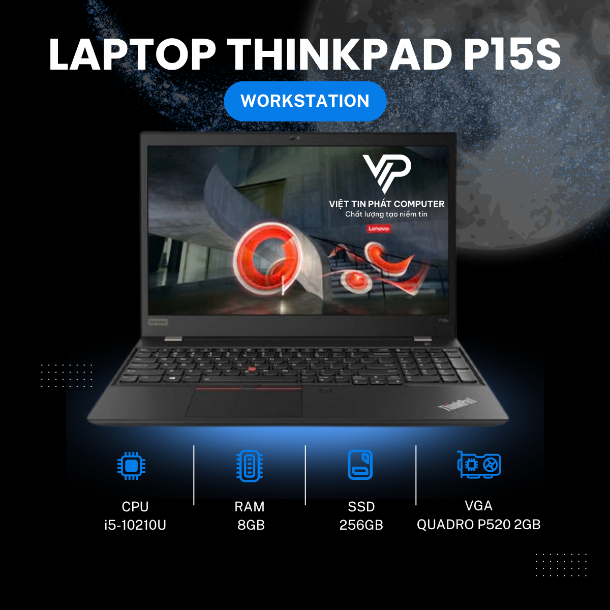 THINKPAD P15S i5-10210U | 8GB | 256GB | Quadro P520 2GB | 15.6” FHD IPS