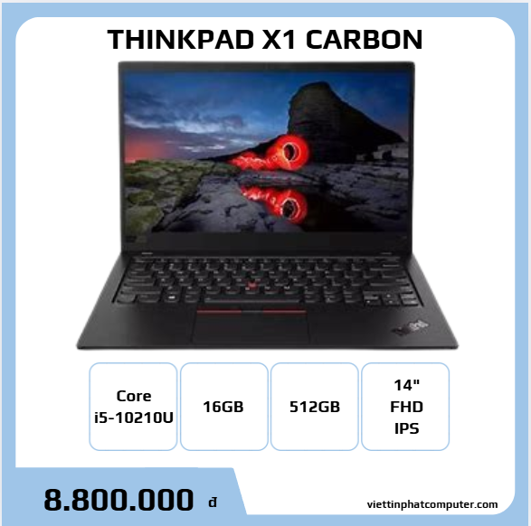 THINKPAD X1 CARBON i5-10210U RAM 16GB SSD 512G 14