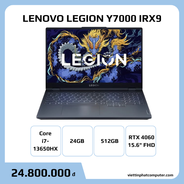 [New 100%] Lenovo Legion Y7000 IRX9 2024 i7-13650HX | 24GB | 512GB | RTX 4060 8GB | 15.6