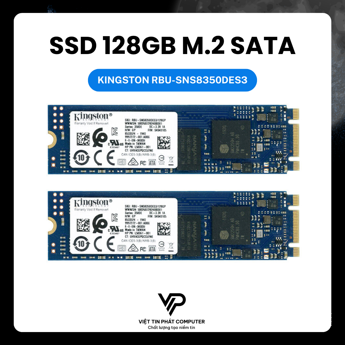 [NEW 100%] SSD KINGSTON 128GB RBU-SNS8350DES3/128GP