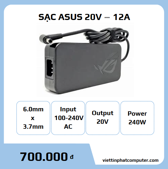 Cục sạc ASUS 240W (6.0mm x 3.7mm)