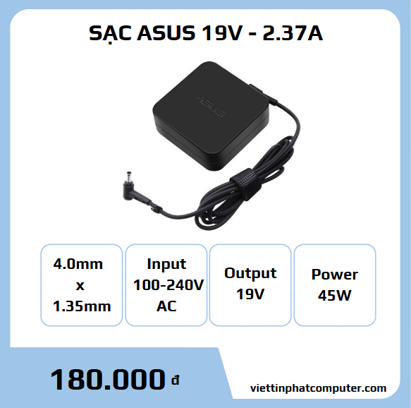 Cục sạc ASUS 45W (4.0mm x 1.35mm)