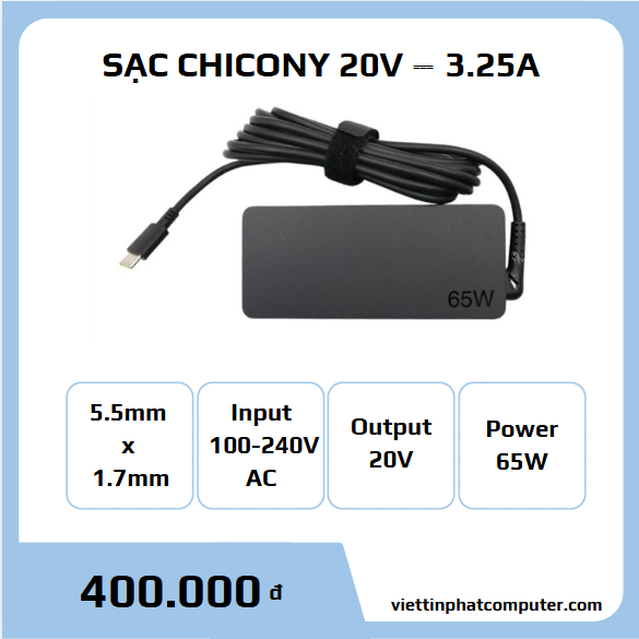 Cục sạc Lenovo 65W Type-C