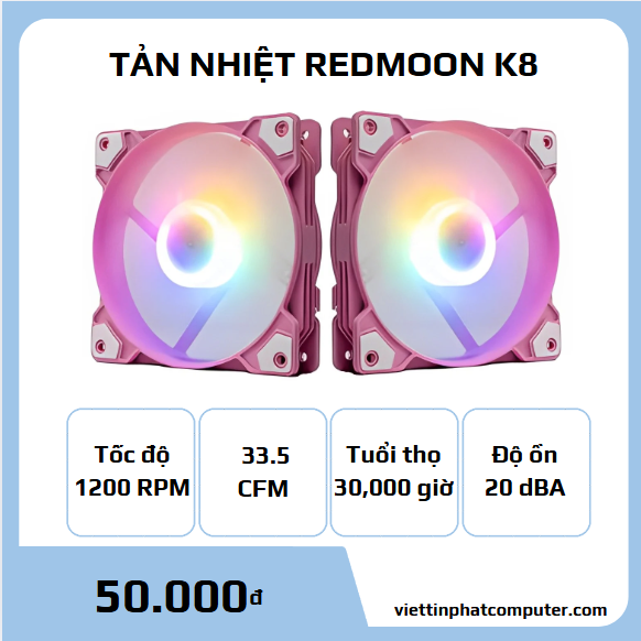 Quạt tản nhiệt REDMOON K8